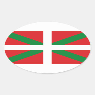 Zelfklevende Ikurriña Ovale Sticker