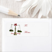 Zelfklevende Juridische Schalen Vakantie Geschenk  Etiket (Insitu)