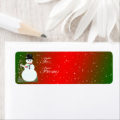 Zelfklevende Sneeuwman Gift Labels (Insitu)