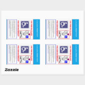 Zelfklevende STATION Rechthoekige Sticker (Vel)