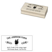 Zelfklevende Stempel Boerenerf Verse Eieren Adres (Gestempeld)