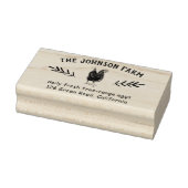 Zelfklevende Stempel Boerenerf Verse Eieren Adres (Stempel)