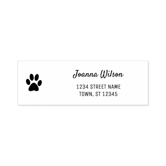 Zelfklevende stempel Schattige PAW Persoonlijk Naa (Design)