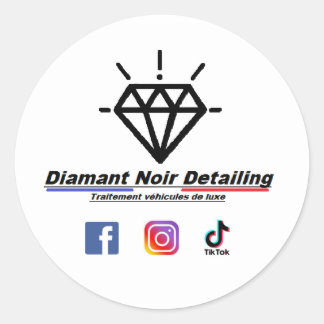 Zelfklevende stickers Diamant Zwart