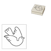 Zelfklevende vogelstempel rubberstempel (Gestempeld)