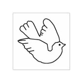 Zelfklevende vogelstempel rubberstempel (Afrduk)