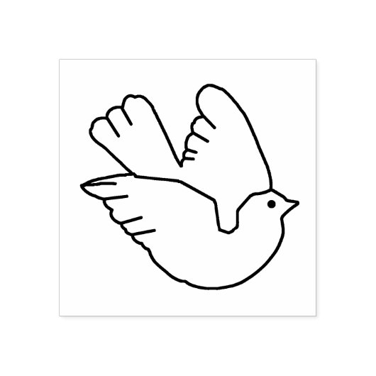 Zelfklevende vogelstempel rubberstempel (Afrduk)