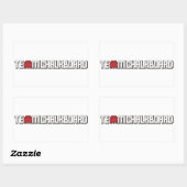 Zelfklever 2 rechthoekige sticker (Vel)