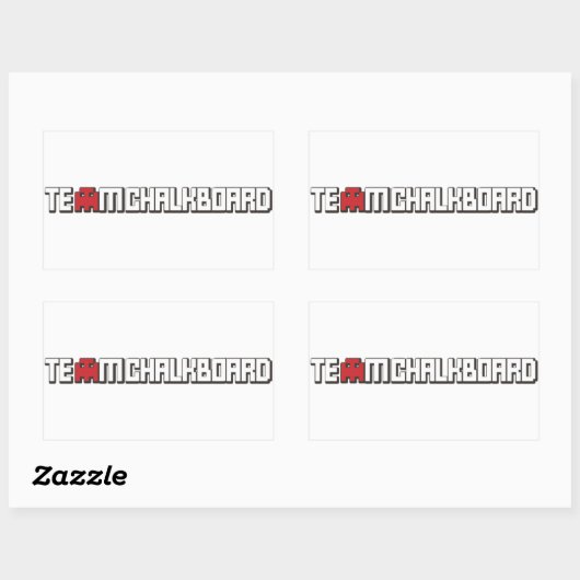 Zelfklever 2 rechthoekige sticker (Vel)