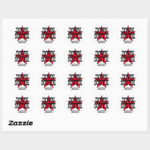 Zelfklever 2 ronde sticker (Vel)