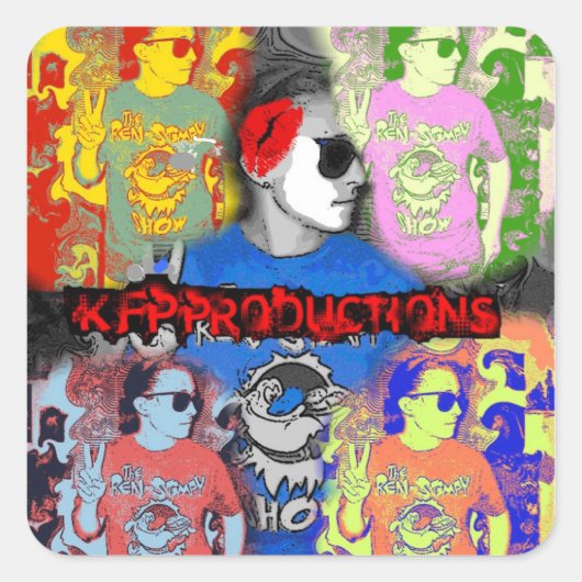 Zelfklever 2 vierkante sticker (Voorkant)