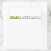 Zelfklever 3 rechthoekige sticker (Tas)