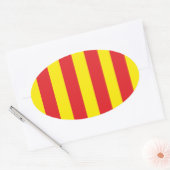 Zelfklever Drapeau Provençal Ovale Sticker (Envelop)