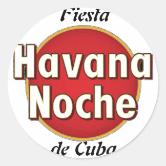 Zelfklever "Fiesta de Cuba" Ronde Sticker