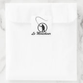 Zelfklever "Le Moucheur" Vierkante Sticker (Tas)