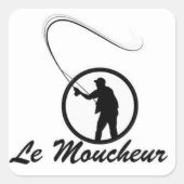 Zelfklever "Le Moucheur" Vierkante Sticker (Voorkant)
