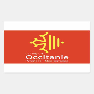 zelfklever "regio Occitanie" Frankrijk Rechthoekige Sticker