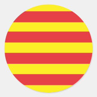 Zelfklever Rond Drapeau Catalan "Serenya" Ronde Sticker