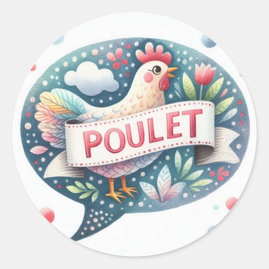 Zelfklever Ronde Sticker (Voorkant)