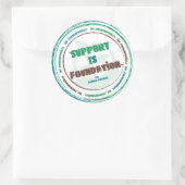 Zelfklever Ronde Sticker (Tas)