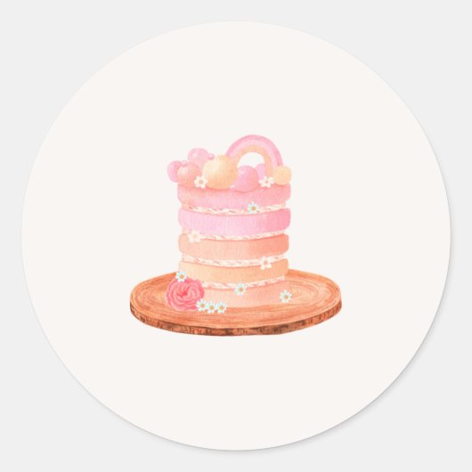 Zelfklever Ronde Sticker (Voorkant)