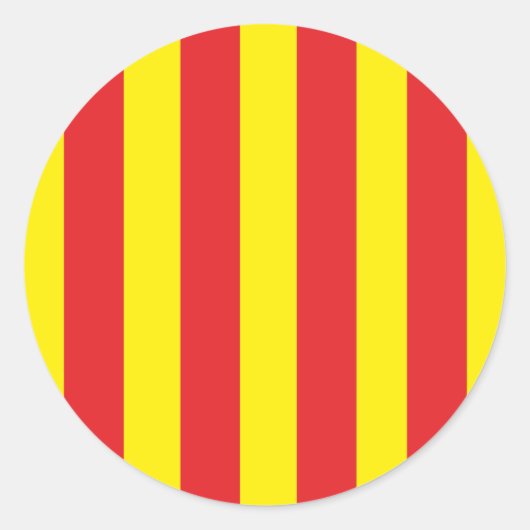 Zelfklever van de Provence Ronde Sticker (Voorkant)