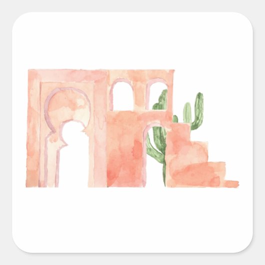 Zelfklever Vierkante Sticker (Voorkant)