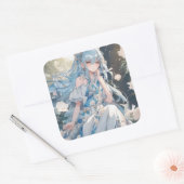 Zelfklever Vierkante Sticker (Envelop)