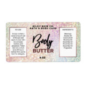 Zelfkleverige etiketten met holografische body But (Voorkant)