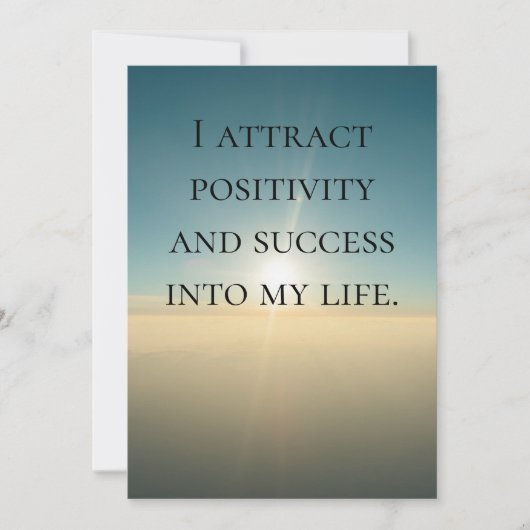 Zelfliefde Affirmatie Quote Kaart (Voorkant)