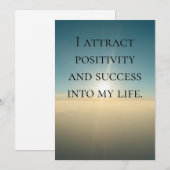 Zelfliefde Affirmatie Quote Kaart (Voorkant / Achterkant)