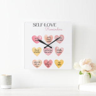 Zelfliefde Affirmatie Quotes Muur Klok