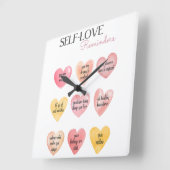 Zelfliefde Affirmatie Quotes Muur Klok (Hoek)