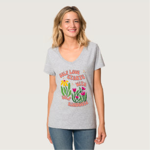 Zelfliefde begint bij zelfvriendelijkheid t-shirt
