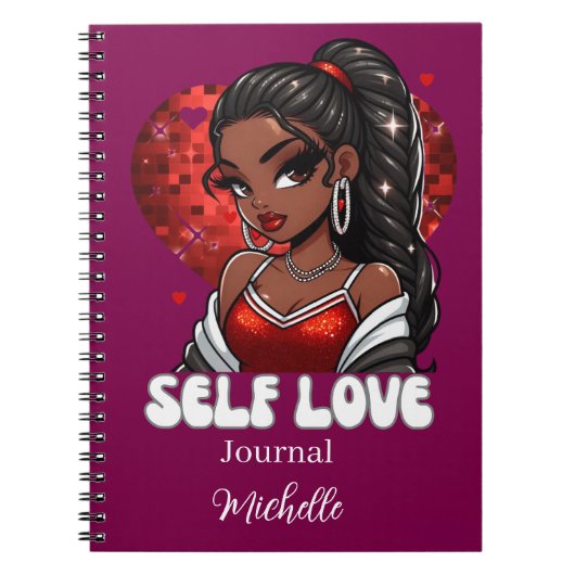 Zelfliefde: Black Woman Geschiedenis maand Notitieboek (Voorkant)