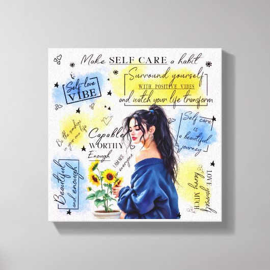 Zelfliefde Canvas Afdruk (Voorkant)