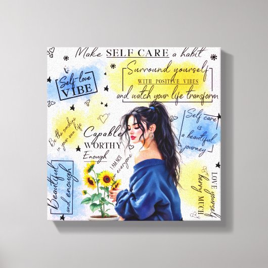 Zelfliefde Canvas Afdruk (Voorkant)