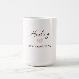 Zelfliefde citaat Genezing staat goed op mij Minim Koffiemok