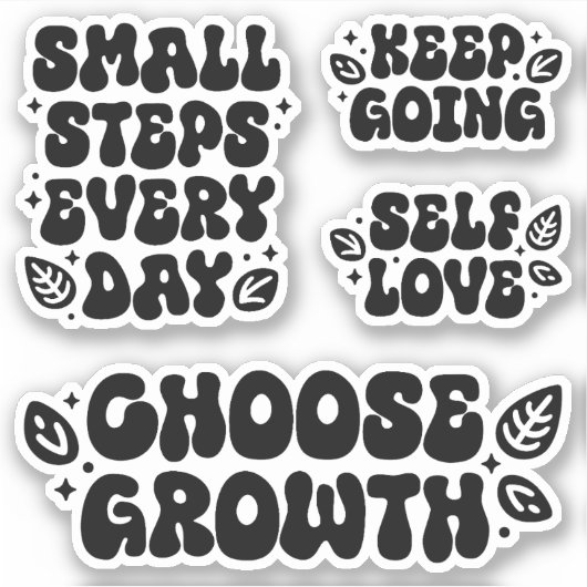 Zelfliefde citaten sticker (Voorkant)