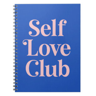 Zelfliefde club (blauwe toon) notitieboek