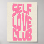 Zelfliefde Club Decor Print | Trendy kunst aan de  (Voorkant)