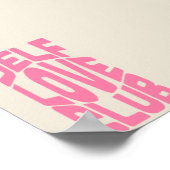 Zelfliefde Club Decor Print | Trendy kunst aan de  (Hoek)