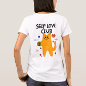 Zelfliefde Club Kat T-shirt (Achterkant)