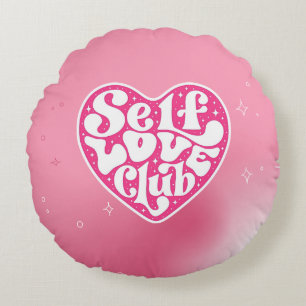 Zelfliefde Club Rond Kussen