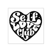 Zelfliefde Club Rubberstempel (Afrduk)