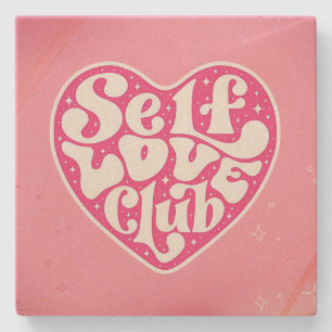 Zelfliefde Club Stenen Onderzetter