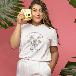 Zelfliefde Daisy Wildflower T-shirt