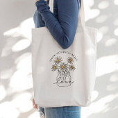 Zelfliefde Daisy Wildflower Tote Bag