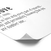 Zelfliefde definitie poster print, nieuw thuis, ge (Hoek)