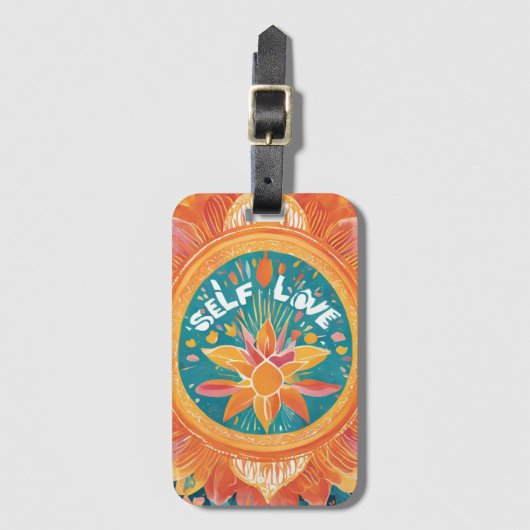 Zelfliefde en empowerment bagagelabel (Voorkant (verticaal))